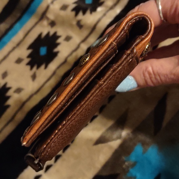 Tony Lama. Cognac Cowhide leather  wallet. Never used. Brand new. No tags. - Picture 5 of 17